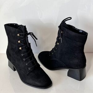 Impo Jiana Pinstripe Block Heel Ankle Bootie